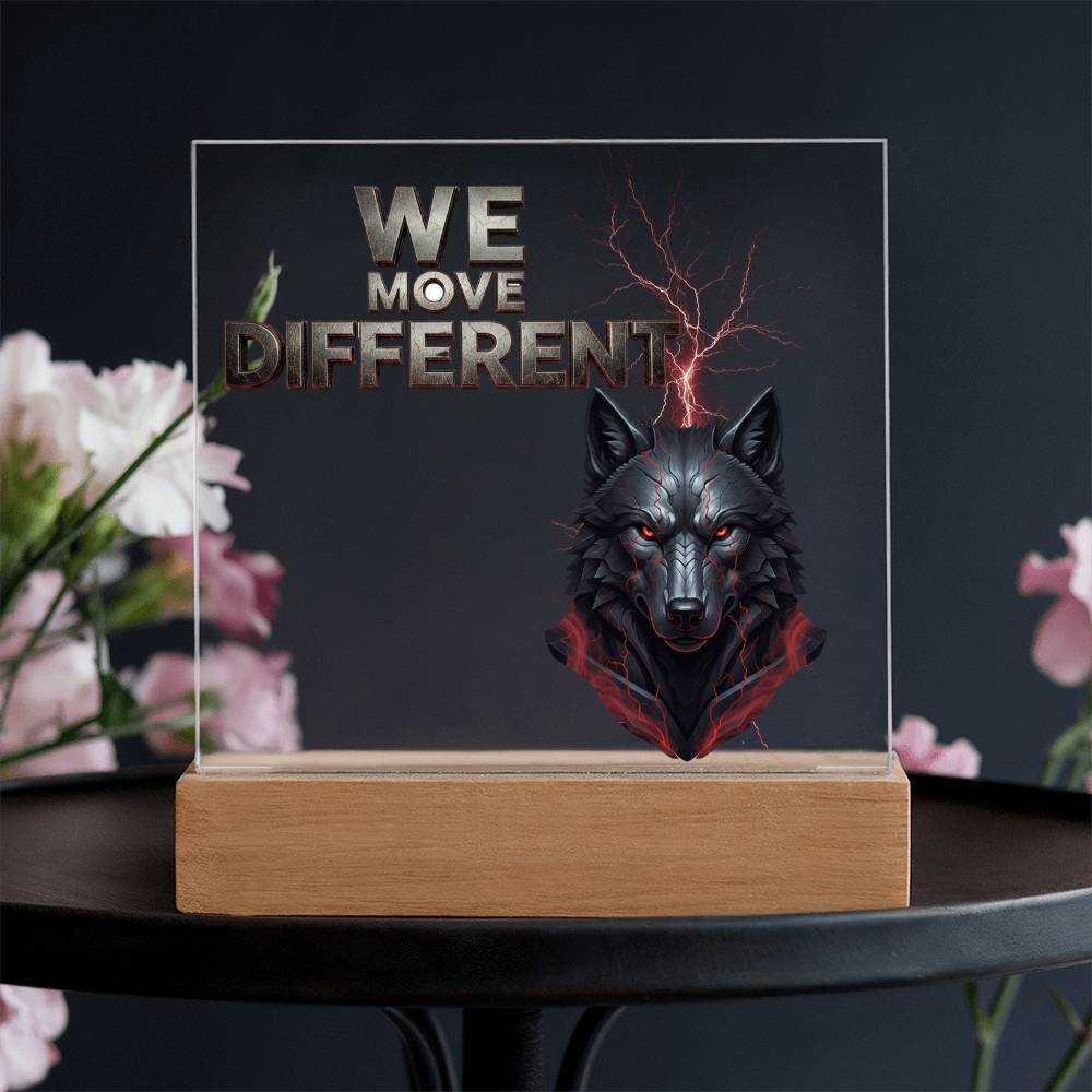 We Move Different | Acrylic Plaque v. 2