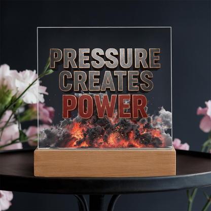 Pressure Creates Power | Acrylic Plaque