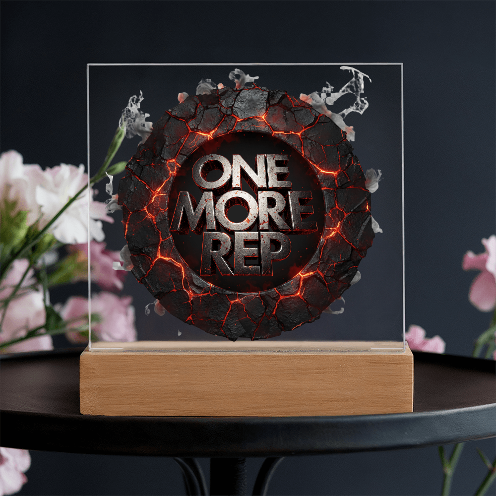 One More Rep | Acrylic Plaque